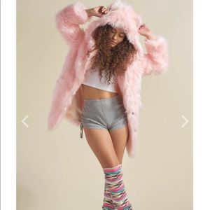 Brand New Pink Flamingo Spirit Hood Jacket
